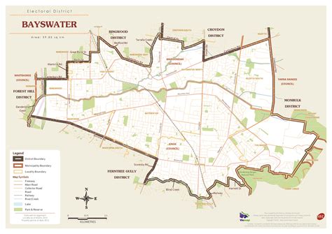 BAYSWATER Street Map, WA.